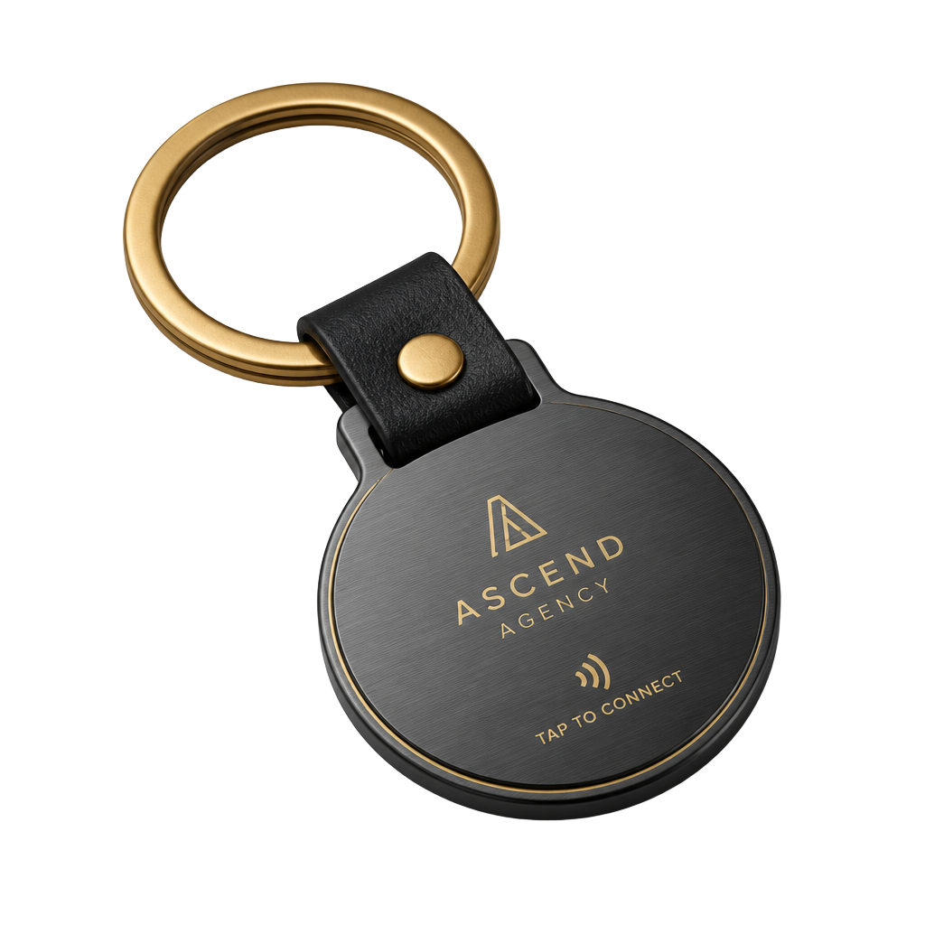Custom Branded 1 Tap Club NFC keychain